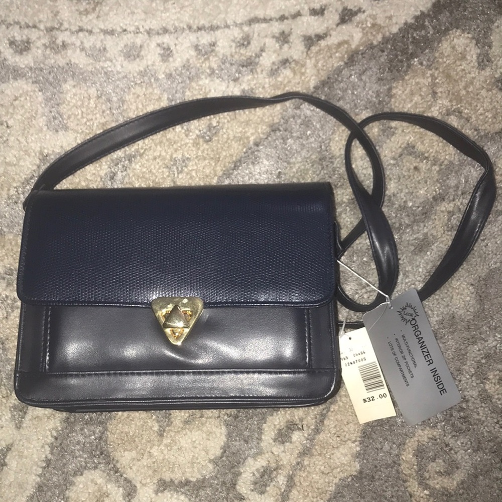 Leather cross-body bag